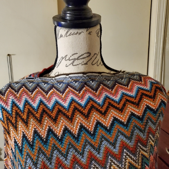 Multi-Color Poncho - Picture 2 of 7